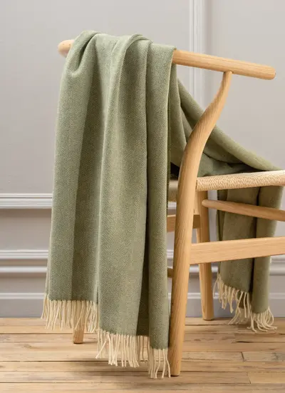 Fern Supersoft Lambswool Throw